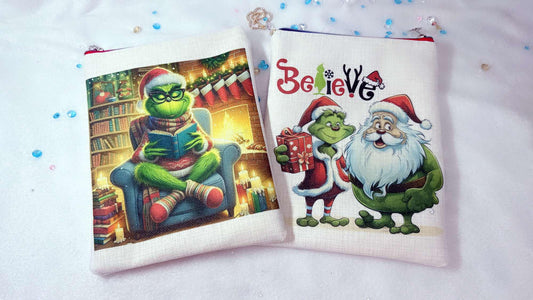 Believe in Santa, Gr!nch Bookaholic, Book sleeve