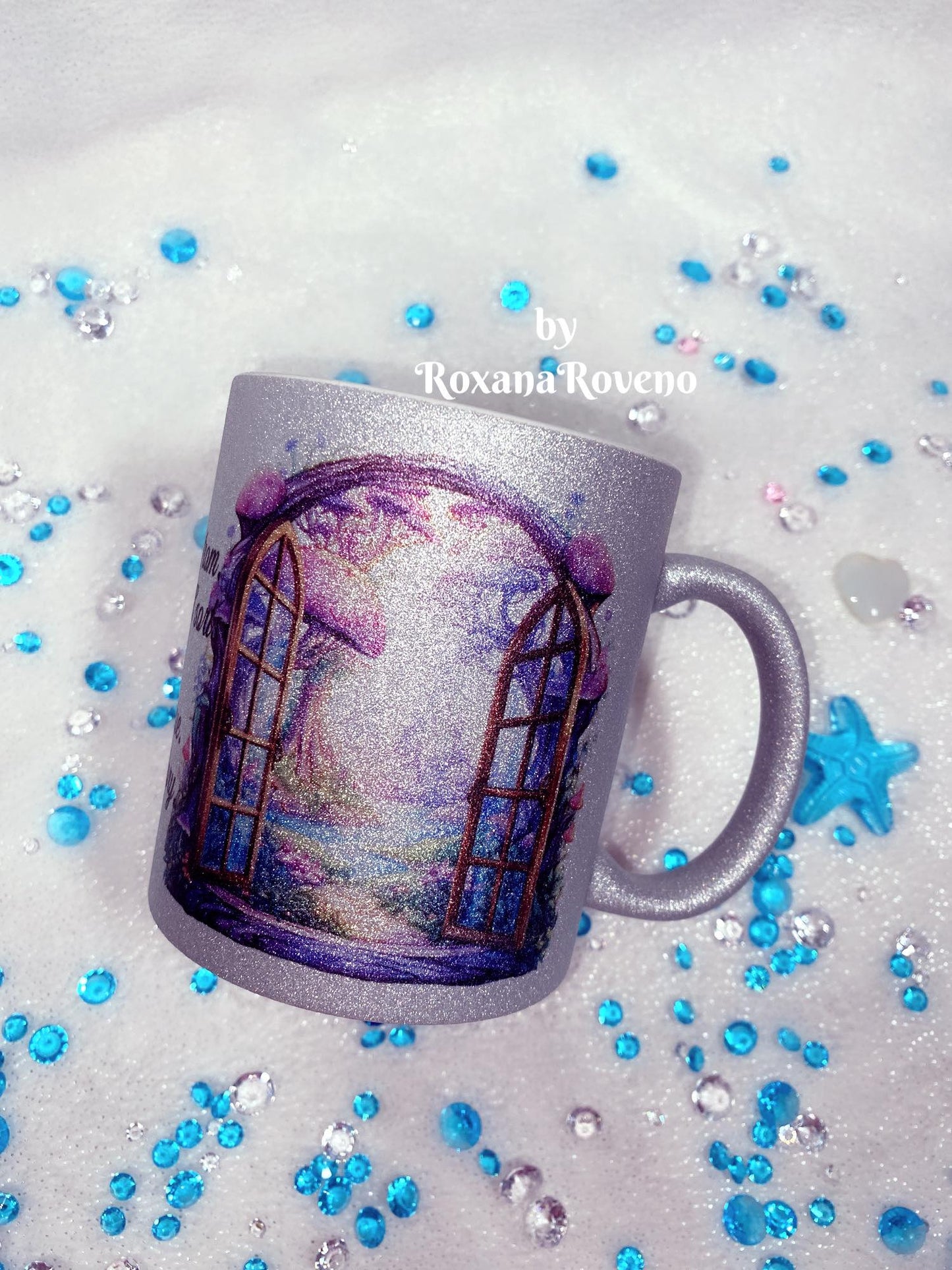 Where I'm from I believe in stories, 11 oz Sparkle Mug