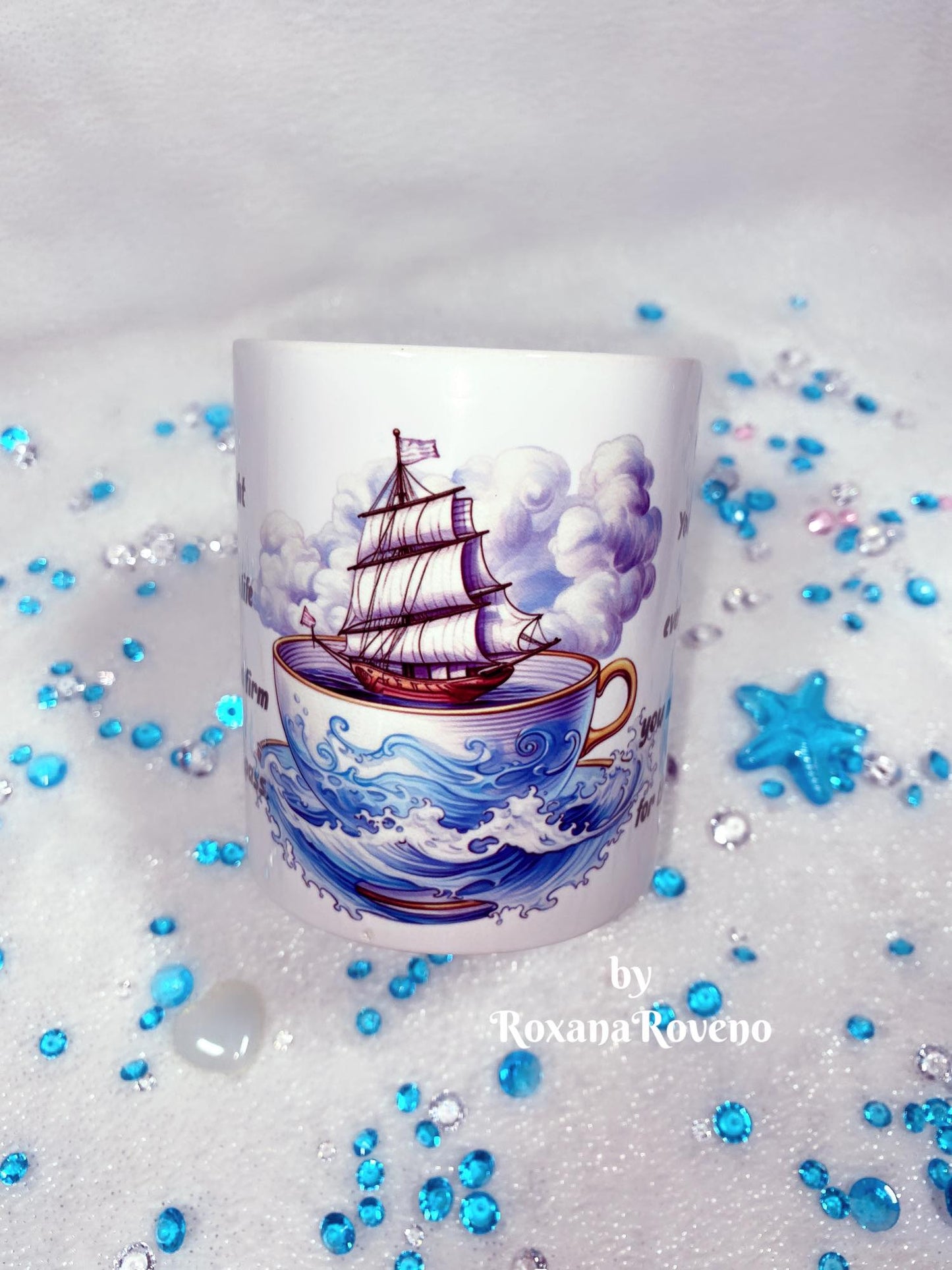 You cannot fight, Ship in storm, 11oz Mug