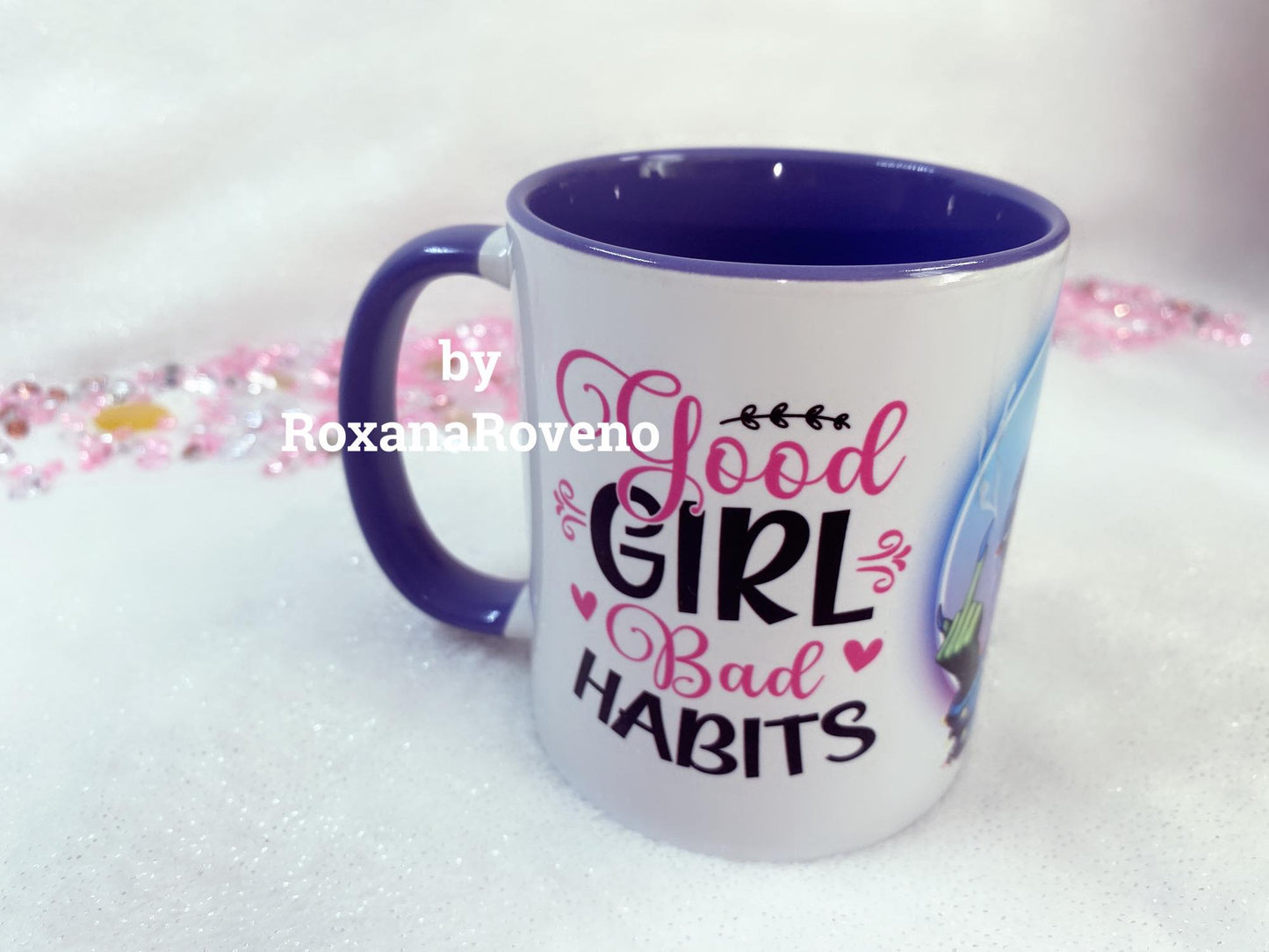 Good Girl Bad Habits, Green Girl, Funny Quotes 11oz Mug