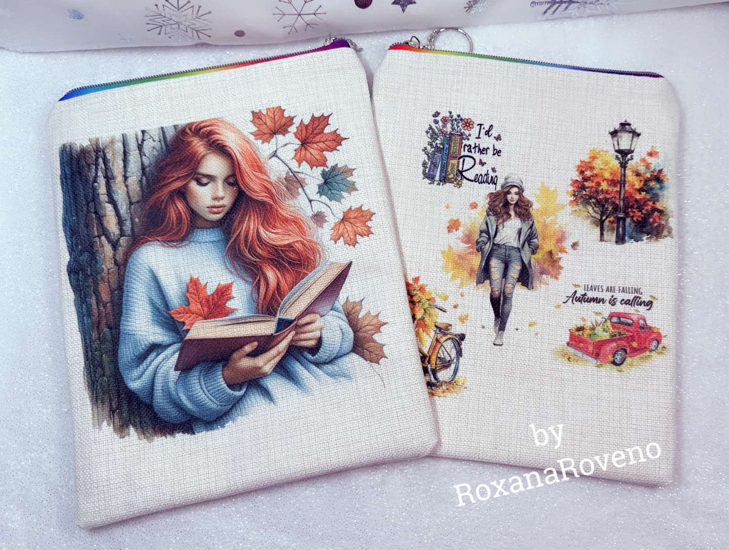 Red hair girl, I'd rather be Reading, Book Sleeve