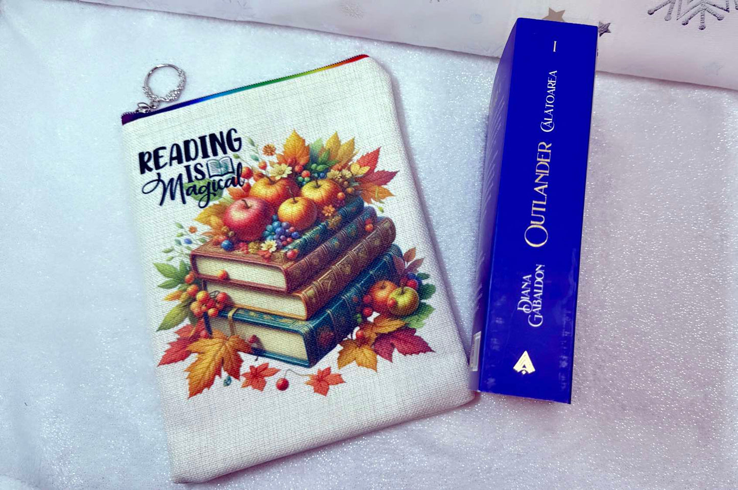 Autumn girl, Reading is magical, Book sleeve