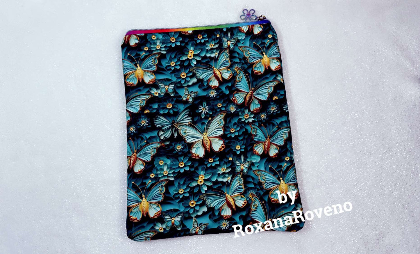 Green Butterfly, Waterproof Book Sleeve