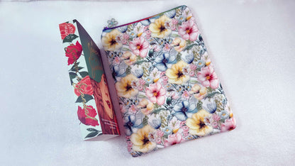 Blue Flowers, Waterproof Book Sleeve