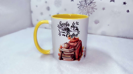 Books, Coffee and pumpkins, 11oz Mug